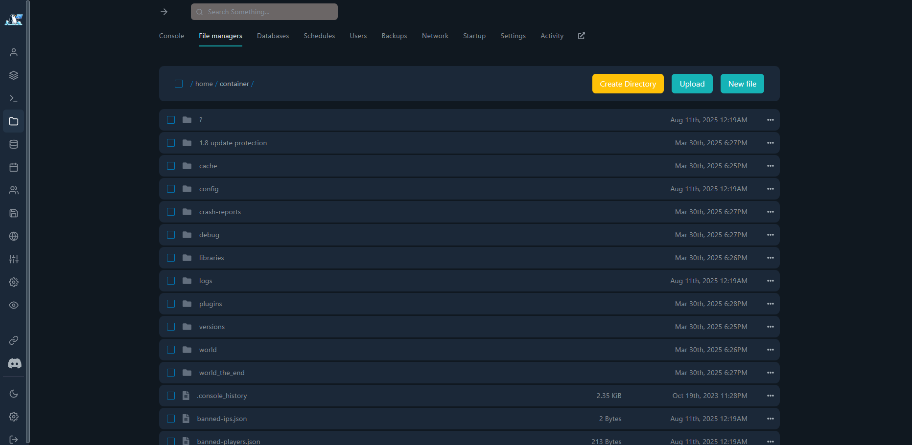 File Manager Interface